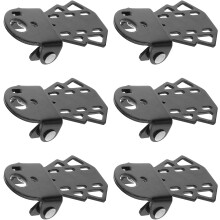 6pcs Folding Bicycle Rear Foot Pedals Non-Slip Mini Foot Pegs Universal Bike Footrests Compatible
