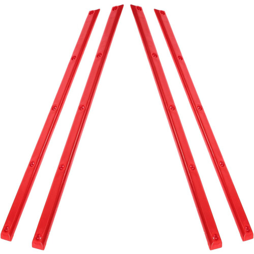 4Pcs Red Skateboard Deck Rails tiras protetoras de costelas para Longboard