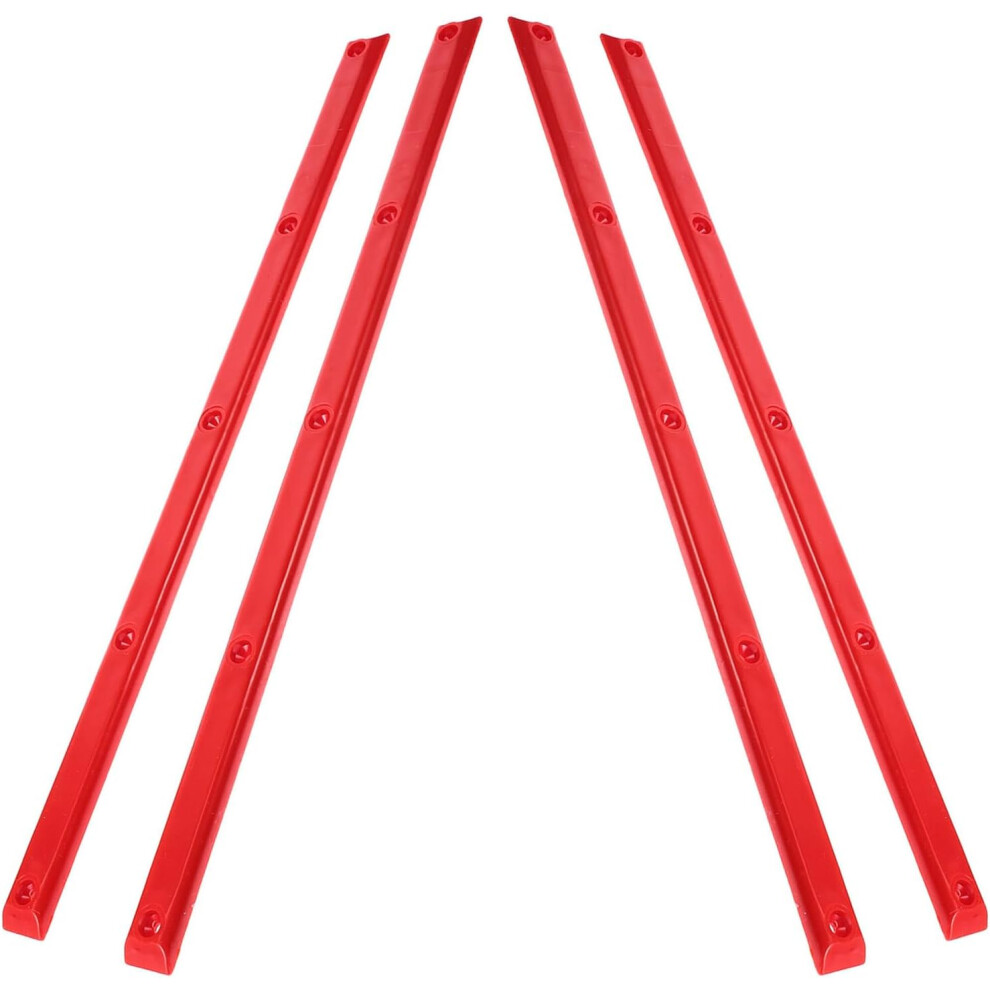 Photos - Climbing Gear HKHBJS 4Pcs Red Skateboard Deck Rails Protective Rib Strips for Longboard 