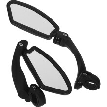 Bike Rear View Mirror Set for Road and Mountain Bikes, Adjustable 360 Rotatable Handlebar Mount