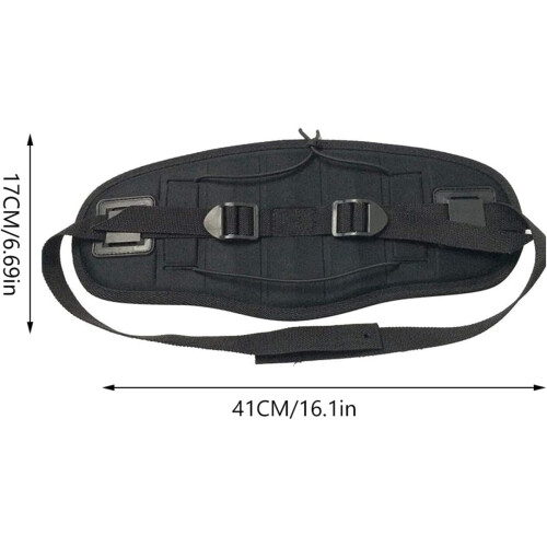 Adjustable Non-Slip Kayak Backrest Cushion Black Padded Kayak Back Support 1