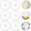 Plastic Protractor Set Drawing Multi-Function 6pcs 360 Degree and Geometry Tools 4