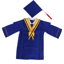 2-teiliges Set Kinderhüte, Kinderoutfits, Kindergarten-Abschlusskostüm, Kinder-Abschlussrobe, Arzthut