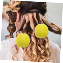 12 gelbe Lockenwickler aus schonendem Schwamm für mühelose Locken – kreatives Haarstyling-Tool für Damen – leichte Accessoires