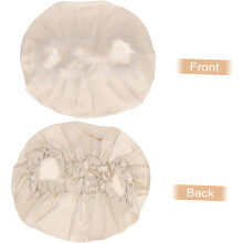 Bonnet de nuit en soie pour les soins capillaires, grand bonnet kaki, protection douce pour la nuit