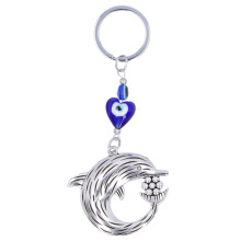 Portachiavi con perline a forma di occhio di Allah, ciondolo portafortuna con nappa magica per borsa, regalo spirituale di buona fortuna e protezione.