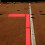 τεμάχια κιτ στένσιλ γηπέδου Pickleball κόκκινου μπάσκετ για τσιμεντένιο δρόμο 5