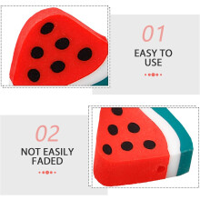 100 Mini-Wassermelonen-Tonperlen-Anhänger für DIY-Schmuckherstellung, Frucht-Abstandshalter für Armbänder und Halsketten