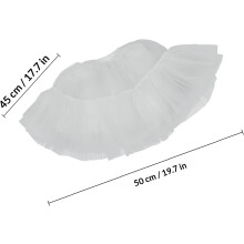 Lolita Damen Petticoat ohne Reifrock, weißer, weicher Tüllrock
