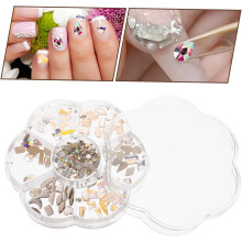 7grids Einzigartige Nagelstein-Anhänger Strass-Aufkleber Dekorative Nägel für Frauen Maniküre Ornamente