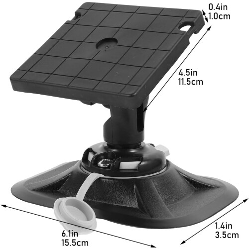 Supporto regolabile in nylon per ecoscandaglio con base per gommoni e kayak 1