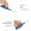 Golf Club Grip Training Aid Non-slip Rubber Handle White Blue Swing Practice Tool 8