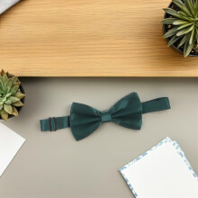 Dark Green Suit Accessory Set Men's Bow Tie and Cummerbund Set Pocket Squares for Weddings Parties Celebrations