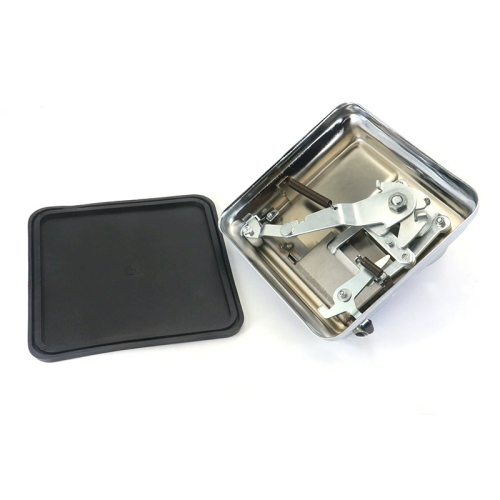 Heavy-Duty Square Silver Manual Cigarette Rolling Machine, 8mm Diameter Stainless Steel Cigarette Maker 2