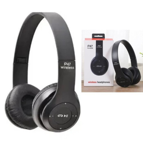Ακουστικά Bluetooth P47, Ενεργή Μείωση Θορύβου, Στερεοφωνικός Ήχος HiFi, Πτυσσόμενα 2