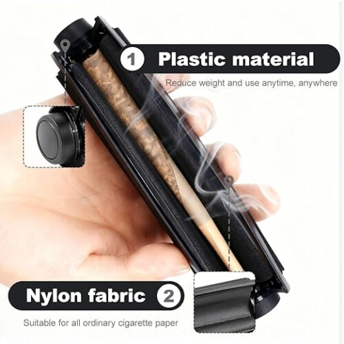 Manual Cigarette Roller, 2-Pack, 110mm Conical Rolling Machine for Smooth, Even Tobacco Cigarettes 2