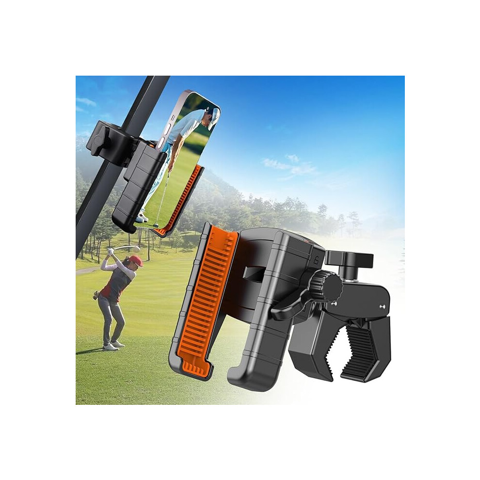 Golf Cart Phone Holder, Universal Rotatable Mount For 4.7-7.2 Inch Smartphones, Adjustable Cell Phone Cradle For Golf Ca 9050643569212