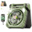 Rechargeable Solar Panel Fan with Double Doors, 13-Hour Runtime, Quiet Operation for Camping Outdoors 1