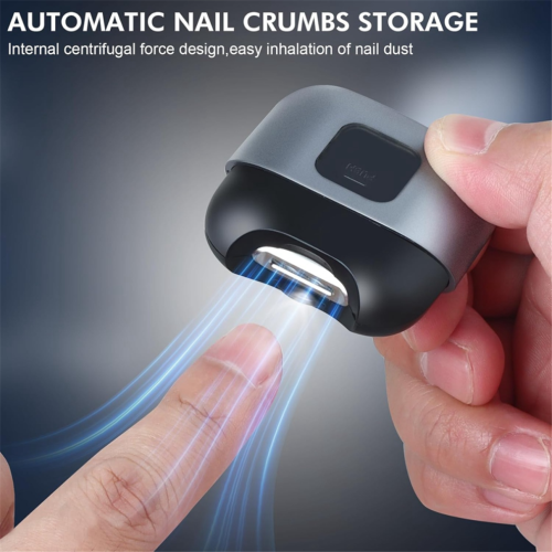 Electric Nail Scissors with Light, Mini Automatic Nail Clipper for Safe and Precise Trimming 2