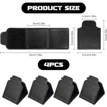 Ajusteur de ceinture de sécurité (4 pièces) en cuir PU, clip de ceinture de sécurité universel et confortable pour les épaules et le co