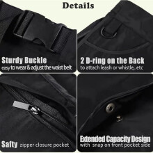 Pochette Ă friandises pour dresseur canin avec poches amovibles, clip ceinture mains libres, pochette de rangement pour outils de dress