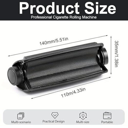 Manual Cigarette Roller, 2-Pack, 110mm Conical Rolling Machine for Smooth, Even Tobacco Cigarettes 1