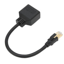 Adaptérový kabel RJ45 Ethernet Splitter, 1 až 2 porty, stabilní síťové připojení, odolná konstrukce