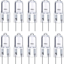 12 kusů 50W GY6.35 halogenových stmívatelných 12V dvoupinových paticí T4 jevištních žárovek 820lm teplá bílá
