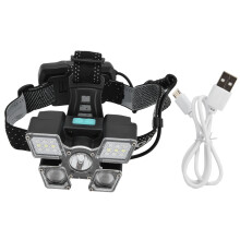Adventurer's Choice Ultrahelle LED-Stirnlampe, wiederaufladbare, wasserdichte Stirnlampe mit einstellbarem Fokus und mehreren Beleuchtungsmodi, ideal