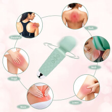Mini-vibrator met 20 standen en sterke vibratie, USB-oplaadbare handmassageapparaat, G-spot vibrator, seksspeeltje voor vrouwen