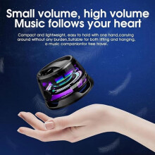 Magnetische Bluetooth-luidspreker, RGB-lichtshow, 3D-surroundgeluid, telefoonhouder, compatibel met iPhone en Android, TWS-paar