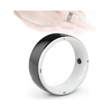 Intelligenter, tragbarer Ring mit IC-ID, NFC-Lesegerät, Multifunktionsring mit 6 RFID-Karten und 2 Heilsteinen, Größe L