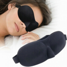 Slaapmasker voor rug- en zijslapers, 1 stuk, 3D lichtblokkerend oogmasker voor het slapen, drukvrij oogmasker, lichtgewicht.