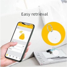 Bluetooth-Gegenstandsfinder, Mini-GPS-Tag, Live-Tracking per kostenloser App, Bluetooth 5.0, für Geldbörsen, Haustiere, Gepäck und Kind
