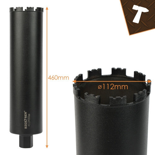 Diamantkernbohrer 112460 mm für Beton, Stein 1