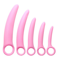 Set van 5 siliconen bekkenbodemspierdilatoren, bekkenbodemmassager voor vrouwen, bekkenbodemspiertrainer, P