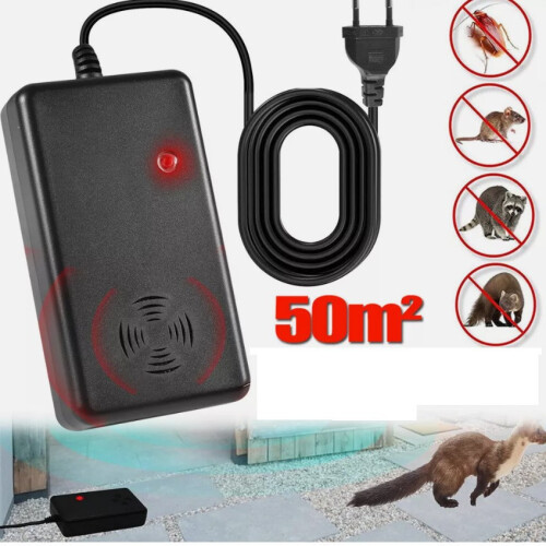 Απωθητής ποντικιών με υπερήχους με βύσμα για εσωτερική χρήση, σοφίτα, γκαρά