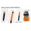 17.7" Outdoor Broom Cleaning Brush Sweeper Handle 2
