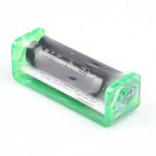 Cigarette Roller for Loose Tobacco, Red Rotary Cigarette Maker with Durable Translucent Plastic Housing, Fits Papers Up