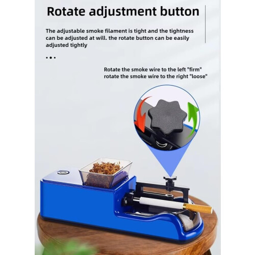 Electric Cigarette Rolling Machine, Automatic Cone Loader and Tobacco Injector, 3-in-1 Roller Maker for Home Use 2