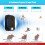 6 Pack Variable Frequency Ultrasonic Mouse Repeller with LED Flashing, Indoor Pest Control Plug In Rodent Deterrent 5