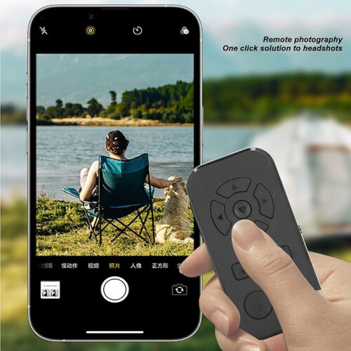 Bluetooth Remote Control Page Turner, 9 Keys Camera Shutter Selfie Clicker and Video Recording Remote for Android Smartp 2