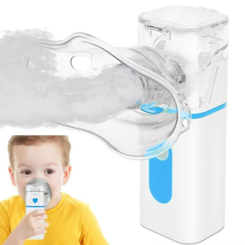 Portable Ultrasonic Nebulizer, 2-Speed Atomizer for Children, Quiet Handheld Respiratory Relief Device 1