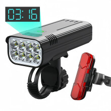 30000 Lumens Bike Light 10000mAh USB Rechargeable LED Bicycle Headlight for MTB, Waterproof, Long Battery Life