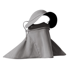 Removable Face Mask For Summer Outdoor-Dark Grey Long