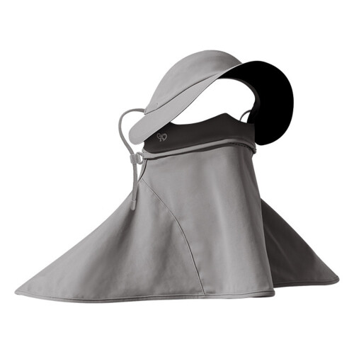 Removable Face Mask For Summer Outdoor-Dark Grey Long