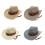 Summer Band Decorated Victorian Hat Adjustable Tie-brown M 2