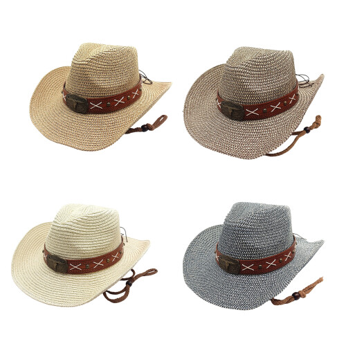 Summer Band Decorated Victorian Hat Adjustable Tie-brown M 1