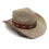 Summer Band Decorated Victorian Hat Adjustable Tie-brown M 7