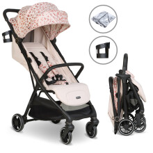 MBX6 Auto-Fold Compact Stroller - Pink Leopard